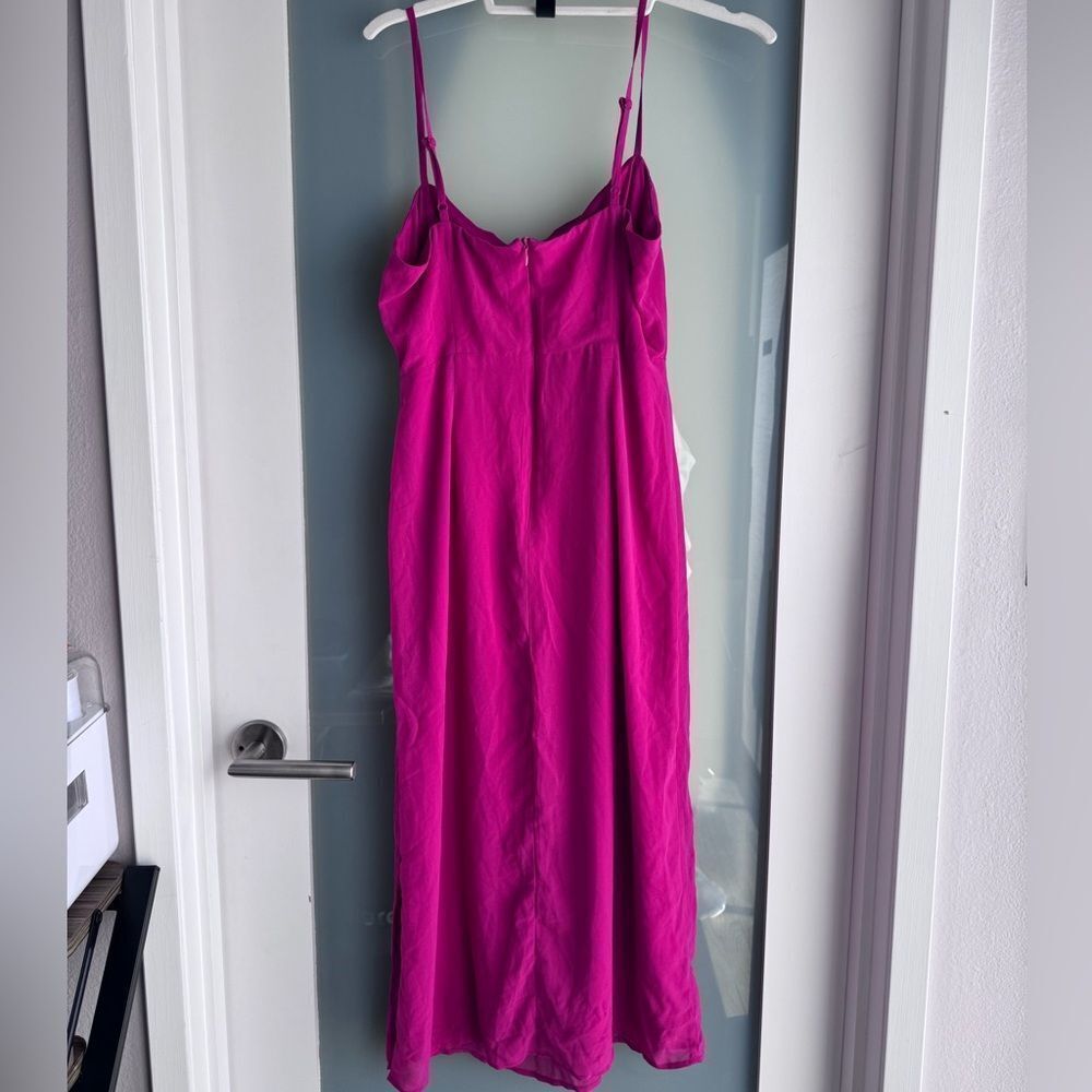 Lulus Sweetest‎ Invite Fuchsia Sleeveless Midi Dress - Picture 4 of 6